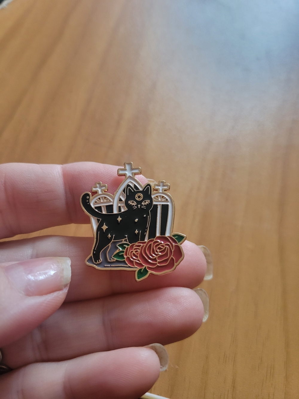 👻BUY 1 GET 1 FREE👻Black Cat and Rose Enamel Pin - Women Jewelry